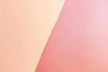 Pale pink sweet two tone color gradation with light orange on recyclable cardboard box paper texture background with space - generative ai