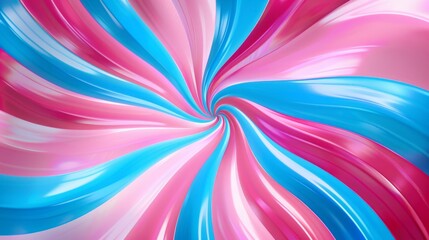 Fototapeta na wymiar Comic-inspired, vibrant pink and blue twisted stripes create an explosive and dynamic background.