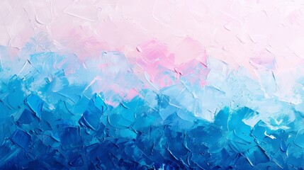 Pastel blue and pink paint swirls, perfect for creative backgrounds and designs.