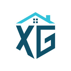 XG House Logo Design Template. Letter XG Logo for Real Estate, Construction or any House Related Business