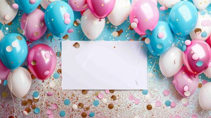 pastel color balloons with white background