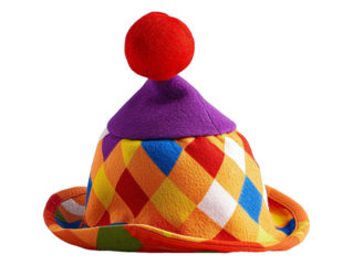 colorful clown hat