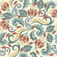 floral pattern in vector, suitable for fabric, clothing, covers, motifs, wallpaper, etc.