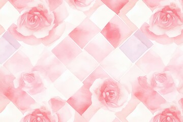 Rose tranquil seamless playful hand drawn kidult woven crosshatch checker doodle fabric pattern cute watercolor stripes background texture blank empty  - obrazy, fototapety, plakaty