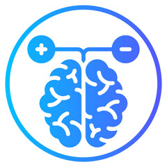 brainstorming gradient icon