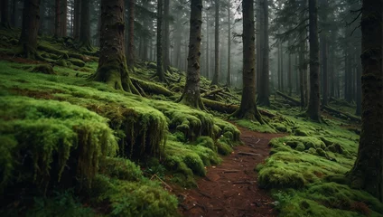 Fototapete footpath in the woods © Saqib Raza