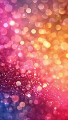 Vibrant yellow, orange, and red abstract gradient bokeh lights for captivating background designs