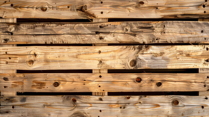 A wooden pallet background, with a natural wood grain pattern and a few cracks, background