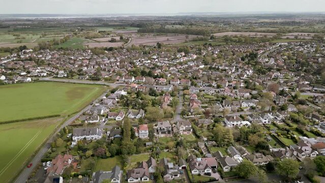 Housing in Heswall, Wirral, Merseyside, England