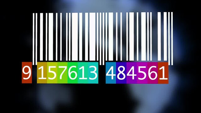 Digital Barcode Numbers Data Scanning Information Background
