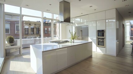 Modern kitchen in house