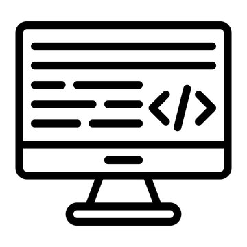 recommend clip art: coding line icon