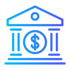 bank gradient icon