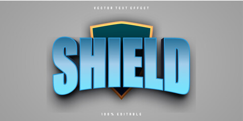 Shield text effect editable warrior and knight text style