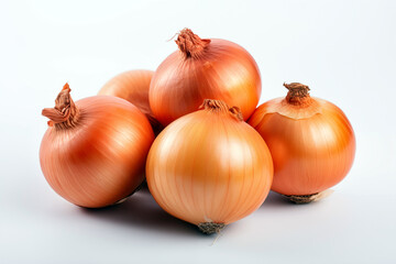 onion isolated on white background with clipping path - obrazy, fototapety, plakaty