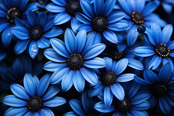 Beautiful blue flower background. Floral background. Nature background.