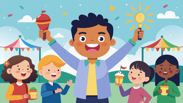 A buzz of excitement as the fairs youngest entrepreneurs some as young as five years old show off their entrepreneurial spirit and inspire