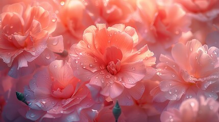 /imagine: prompt: Pink roses covered in morning dew