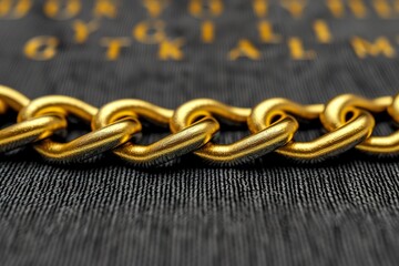 close up of chains