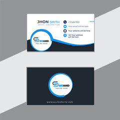 Modern creative professional business card template design.