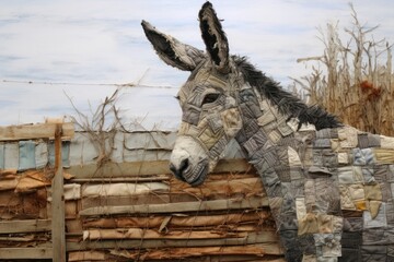 Donkey animal mammal representation.