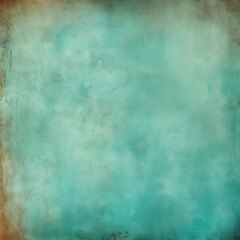 Fototapeta na wymiar Turquoise background paper with old vintage texture antique grunge textured design, old distressed parchment blank empty with copy space 