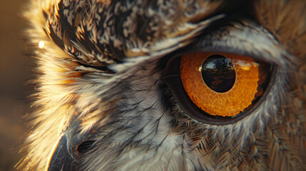 A owl's eyes