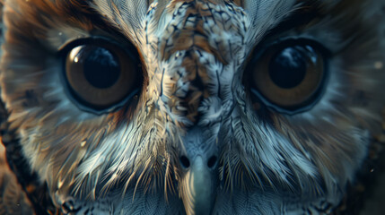 A owl's eyes