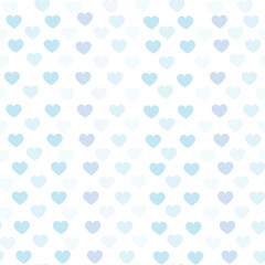 Pattern with light blue hearts. Pattern for children textile, backgrounds. Illustration for cute background with hearts. Vector.