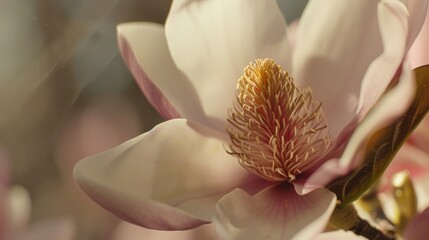 Digital illustration of a magnolia flower in bloom.