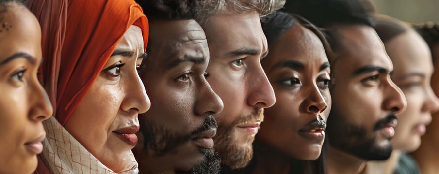 Illustrate the beauty of multiculturalism and inclusivity with images depicting a diverse group of people from different ethnicities and backgrounds, celebrating unity and diversity.