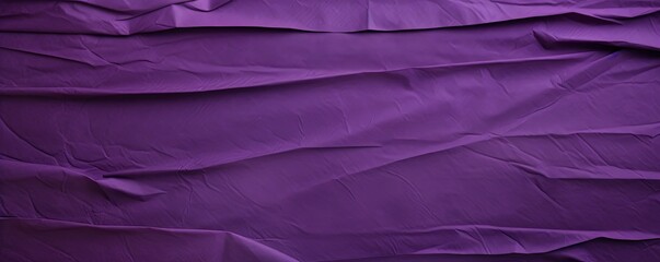 Violet dark wrinkled paper background with frame blank empty with copy space 