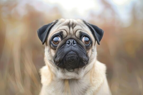 hilarious pug pictures captured by generative ai showcasing their funny and adorable expressions