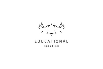 Template logo design solution for school or educational center