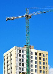 Fototapeta premium Multistage construction site