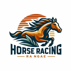 horse racing vector silhouette