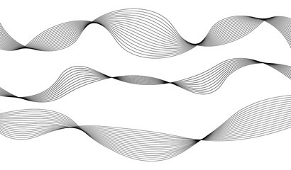 Abstract wave element for design. Digital frequency track equalizer. Vector illustration.