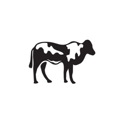 Cow fresh organic logo design