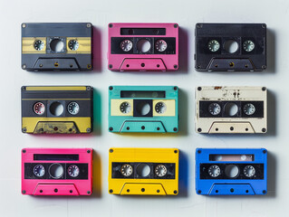 Fototapeta premium Vecchie musicassette. Vintage.