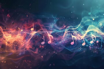 abstract light melody background