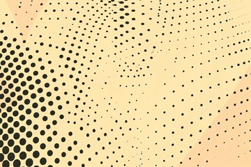 Beige pop art background in retro comic style with halftone dots, vector illustration of backdrop with isolated dots blank empty with copy space 