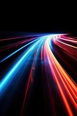 Abstract neon road effect by rawpixel