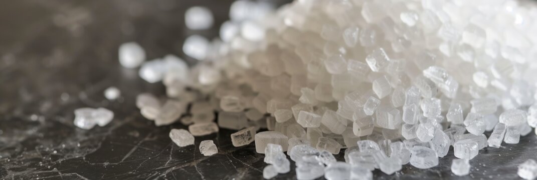 pile or raw silica crystals