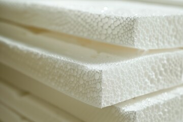 stacks of styrofoam sheets