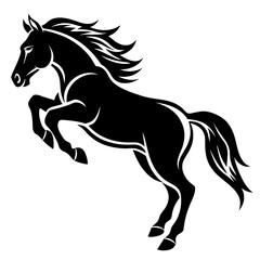      Horse jumps icon vector illustration.
