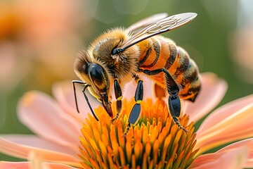 Fototapeta premium World bee day poster. 