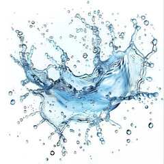 water splashon white background,splashes a clean water on white background
