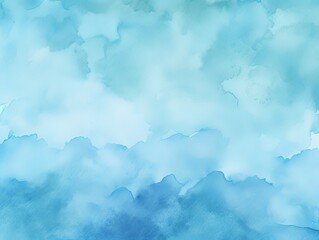 Blue watercolor background texture soft abstract illustration blank empty with copy space 