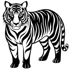         Tiger logo icon vector illustration.
