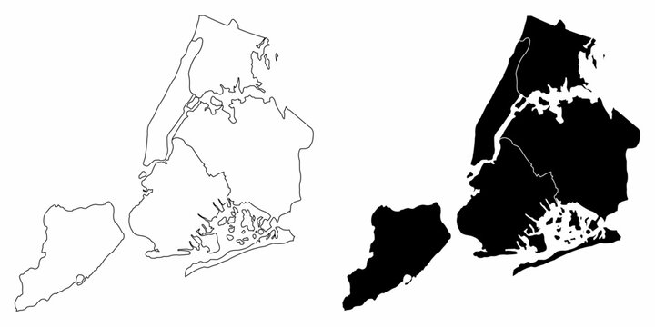 New York city administrative maps